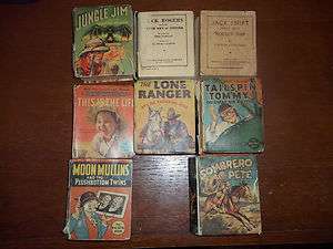 The Big Little Book Lot of 8 fair condition  