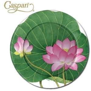  Caspari Paper Plates 9870DP Lily Pond Dinner Plates 