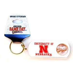   Nebraska Cornhuskers Lucite Lucky Penny Keychain