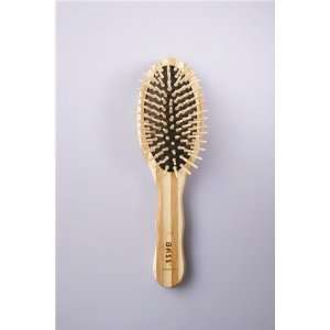  Lg. Oval Hair Brush Wood Bristles Beauty