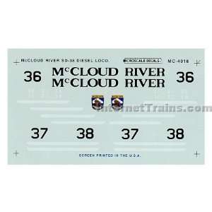   Microscale N Scale SD38 Decal Set   McCloud River Toys & Games