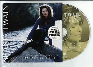 cd single, Shania Twain   (If Youre Not In It For Love) IM Outta 