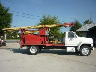 1985 Ford F600 Well Drilling Rig / truck Bucyrus Body 20w 3 drum body 