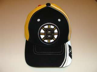 2011 12 Zephyr Boston Bruins Hockey Flex Fit Hat Cap Silver Slash 