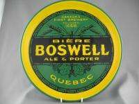 BEAUTIFUL VINTAGE BOSWELL BEER TRAY 12½ DIAMETER NEAR PERFECT MUST 