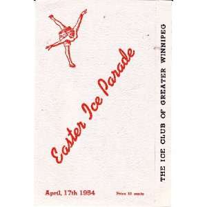  Easter Ice Parade April 17th, 1954 Ice Club of Greater 