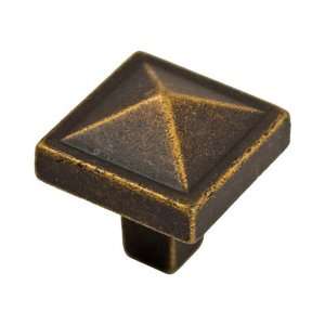   Brass sonoma 1 small clavos knob in medium bronze