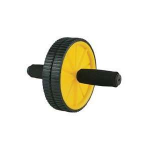  Dual Exercise Wheel Yellow/Black: Sports & Outdoors