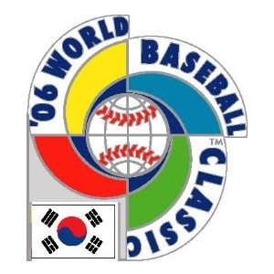  2006 World Baseball Classic Team South Korea Pin: Sports 