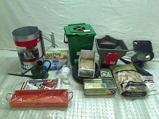 GRAB BOX OF MISC HOUSEHOLD ITEMS HOME/GARDEN ITEMS TADD  