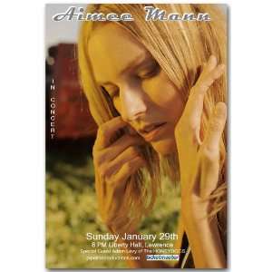 Aimee Mann Poster   Hr Concert Flyer   Adam Levy