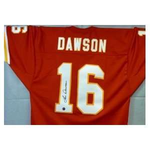 Len Dawson Autographed Jersey   Autographed NFL Jerseys  