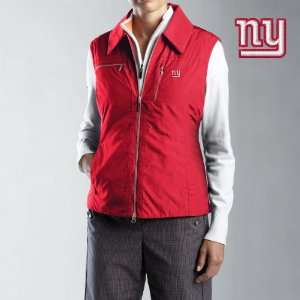 Cutter & Buck New York Giants Womens Weathertec Allegro Vest Medium 