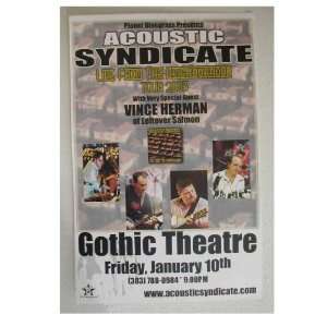  Acoustic Syndicate Handbill Poster Band Shot