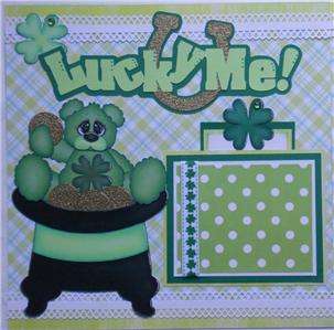 Premade 12x12 Lucky Me   Scrapbook Pages by BABS   PTBD  