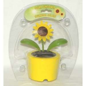  SOLAR DANCING FLOWER   SUNFLOWER (Yellow Pot)   Bubble 