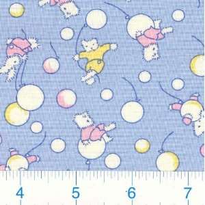  45 Wide Bubbly Bears Fabric By The Yard: Arts, Crafts 