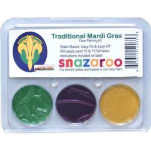   Snazaroo Traditional Mardi Gras Face Paint Kit Toys & Games