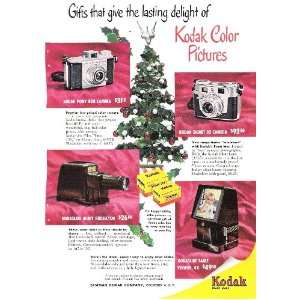  Eastman Kodak Camera 1952 Original Christmas Advertisement 