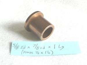 Oilite Flange Bushing Bronze New 5/8 id x 7/8 x 1 Brass  