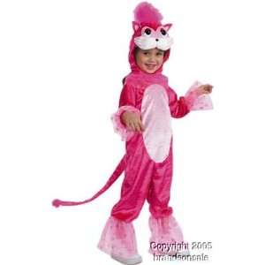  Childs Pink Plush Cat Costume (Size: 2 4T): Toys & Games
