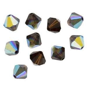  Swarovski Crystal #5328 6mm Bicone Beads Mocca AB (20 