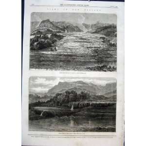    New Zealand Tarata Lake Rotomahana Rock Basin 1868