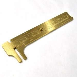  Brass Slide Caliper 4 Inch Imperial and Metric