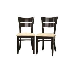  Grace Dark Brown Wood Modern Dining Chair (Set of 2) Qty 2 