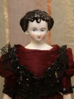   11.5 C. 1860 Princess Dagmar Portrait Antique China Doll SUPERARE