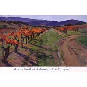  Marcia Burtt AUTUMN IN THE VINEYARD 36.00 x 24.00 Poster 