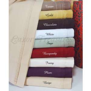  Egyptian Cotton 600 Thread Count Queen Sheet Set: Home 