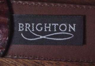 Mens Brighton Leather Belt   Size 38   Brown $50  
