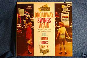 JONAH JONES Broadway Swings Again Jazz Trumpet Vinyl LP  