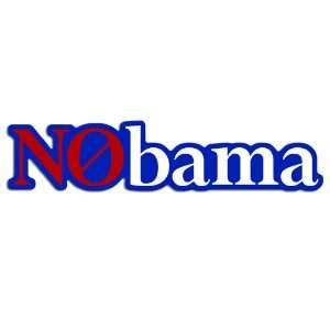  Nobama Outline Anti Obama Bumper Sticker: Everything Else