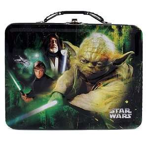  Star Wars Tin Tote Metal Carry All Snack Box: Toys & Games