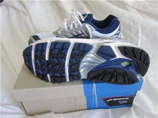 Brooks Mens Running Shoe Beast Size 11 blue silver white $130 New in 