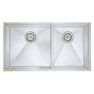 Blanco 515821 Satin Precision Precision Double Basin Stainless Steel 