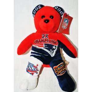   limited edition special fabric 2 TIME CHAMPION Super Bowl Teddy Bear