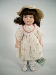 Dynasty Doll Rita Victorian Porcelain Doll Tags Stand  