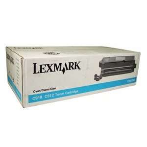   LEXMARK Laser, Toner Cartridge, C910, Cyan, 14K pg Yield: Electronics