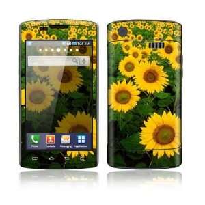    Samsung Captivate Decal Skin Sticker   Sun Flowers 