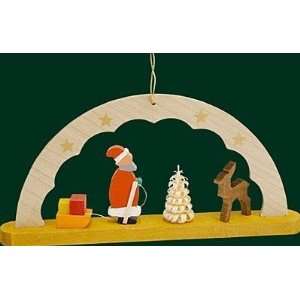  Santa Arch German Wood Christmas Tree Ornament: Home 
