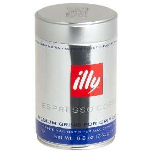  Illy Caffe Ground Coffee For Drip Medium Roast, 8.8 Oz 