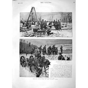    1896 German Army Bivouac Railway Engineers Soldiers