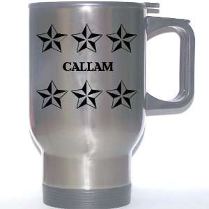  Personal Name Gift   CALLAM Stainless Steel Mug (black 