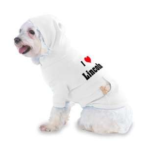  I Love/Heart Lincoln Hooded (Hoody) T Shirt with pocket 