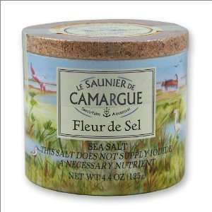 Fleur de Sel from Camargue   French Natural Sea Salt   4.4oz   (Pack 