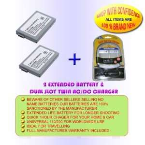   BATTERY + DUAL CHARGER FOR CANON DC100 DC22 DC40 DC50: Camera & Photo