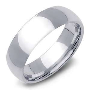  7mm Sterling Silver Wedding Band Ring, 12: Jewelry